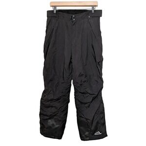 Polar Edge Mens Silver Series Snow Ski Pants Size M Black Snowboarding Active